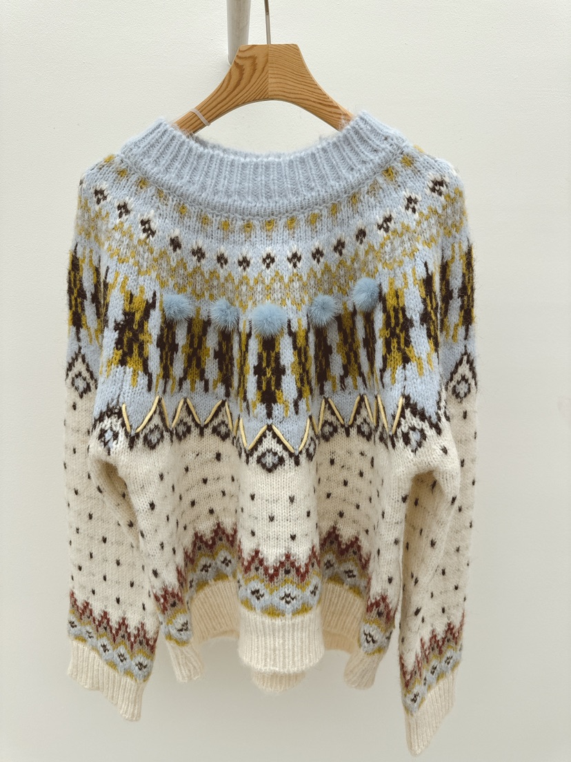 THORE韓國直郵㊣女士新品推薦25秋冬時尚熱賣休閑職業針織衫THORE針織衫圖色1