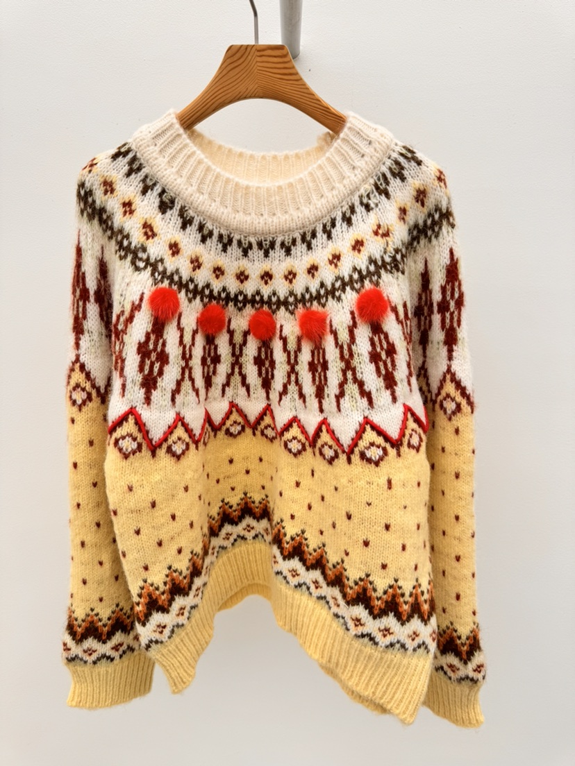 THORE韓國直郵㊣女士新品推薦25秋冬時尚熱賣休閑職業針織衫THORE針織衫圖色2