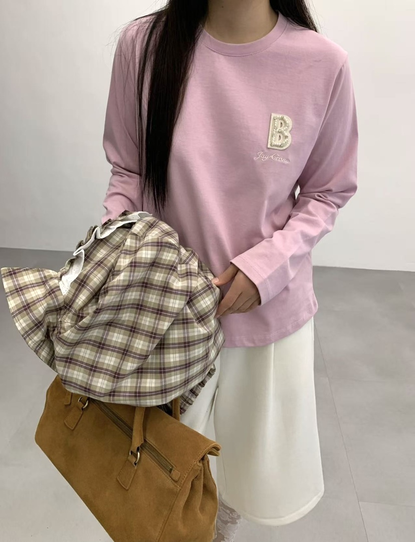 J CRANE-A東大門㊣實拍女裝新品職業25秋冬推薦時尚長袖T恤J CRANE長袖T恤