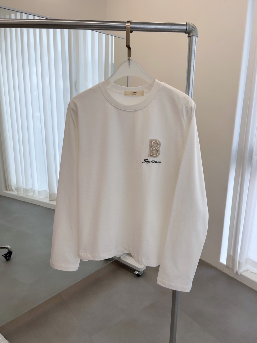 J CRANE-A東大門㊣實拍女裝新品職業25秋冬推薦時尚長袖T恤J CRANE長袖T恤圖色2