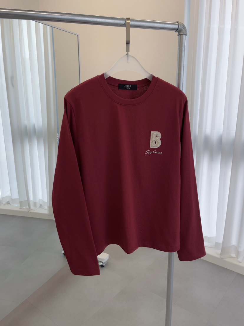 J CRANE-A東大門㊣實拍女裝新品職業25秋冬推薦時尚長袖T恤J CRANE長袖T恤圖色4