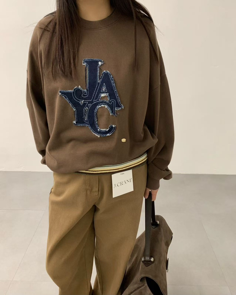 J CRANE-A東大門㊣實拍女士新款25秋冬人氣休閑衛衣不含內搭J CRANE衛衣