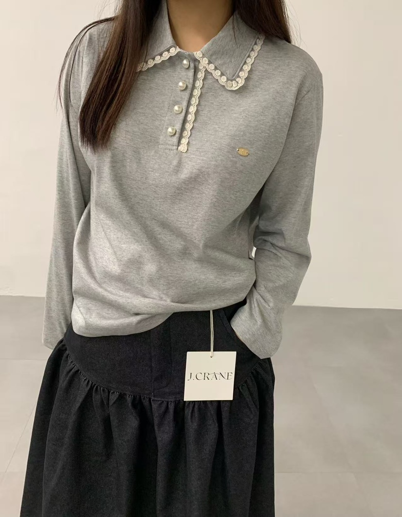 J CRANE-A韓國代購㊣女裝新品休閑熱賣25秋冬推薦長袖T恤J CRANE長袖T恤