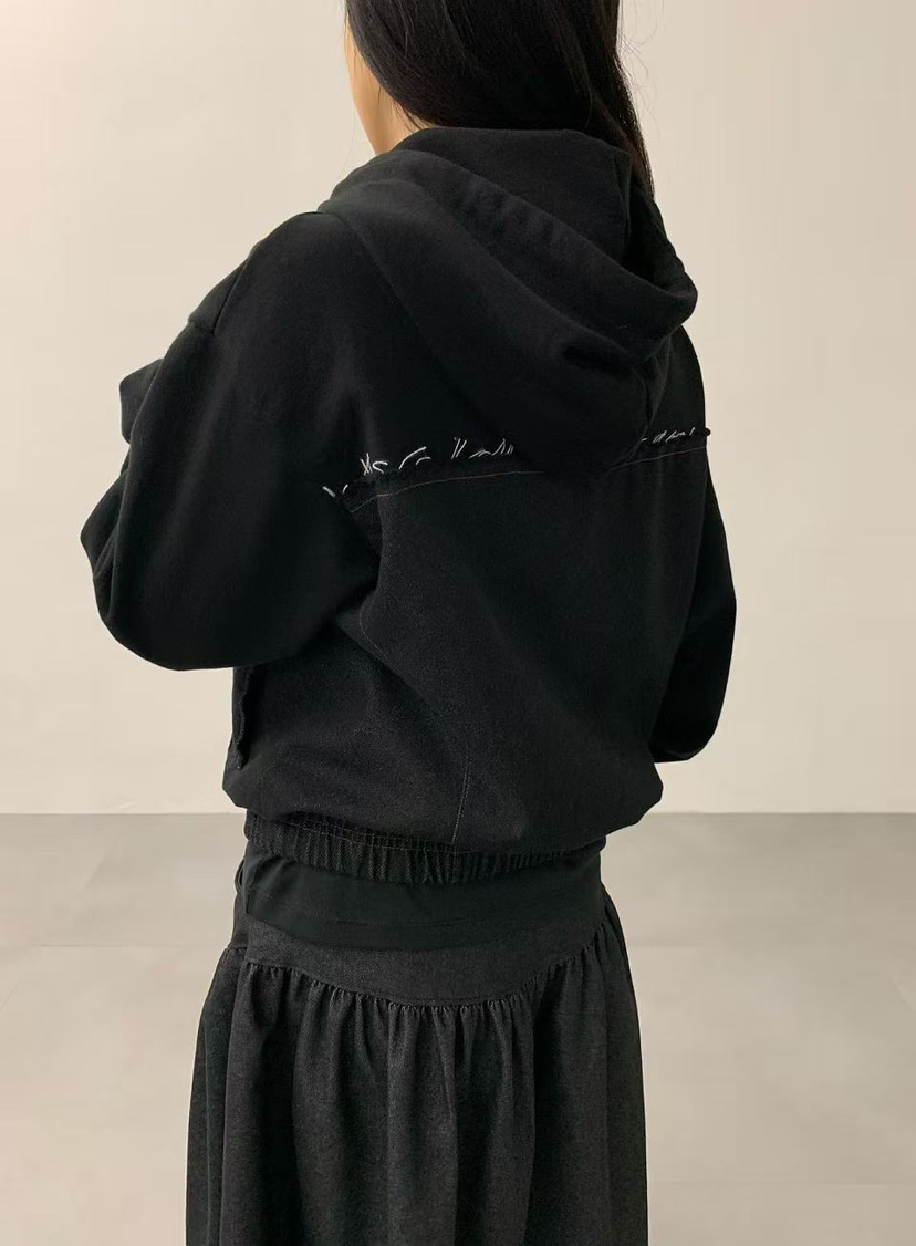 J CRANE-A東大門㊣實拍女裝新品休閑推薦職業夾克連帽拉鏈衫J CRANE夾克