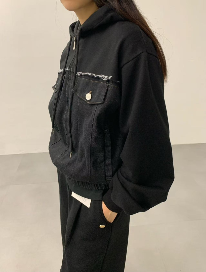 J CRANE-A東大門㊣實拍女裝新品休閑推薦職業夾克連帽拉鏈衫J CRANE夾克