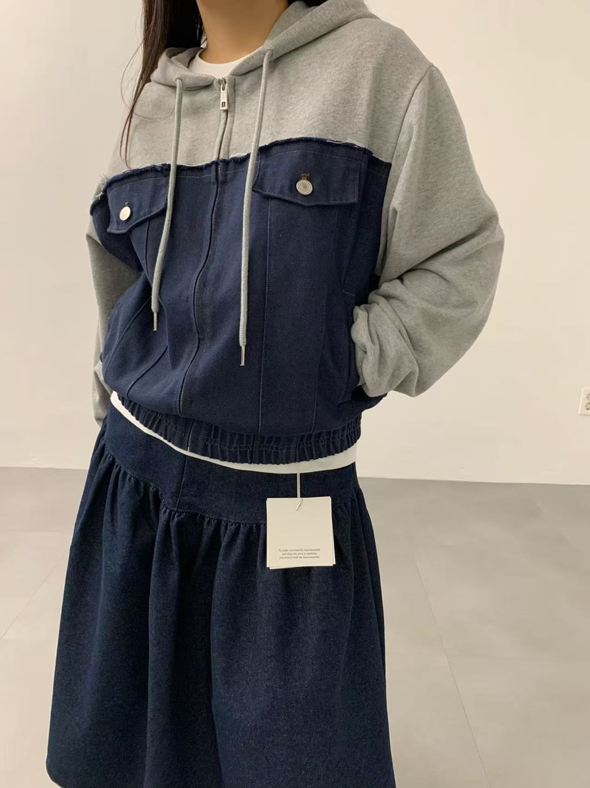 J CRANE-A東大門㊣實拍女裝新品休閑推薦職業夾克連帽拉鏈衫J CRANE夾克