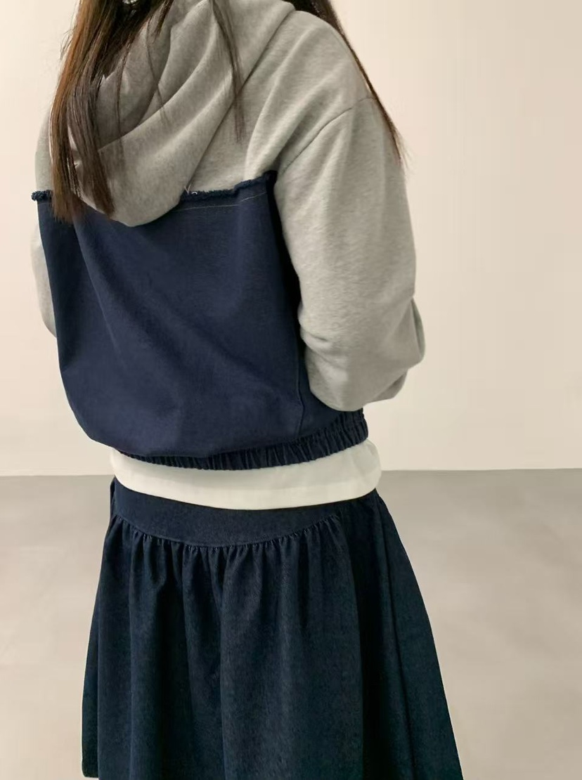 J CRANE-A東大門㊣實拍女裝新品休閑推薦職業夾克連帽拉鏈衫J CRANE夾克