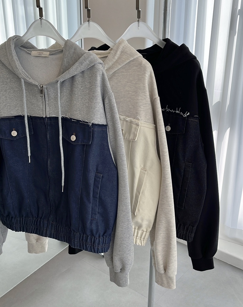 J CRANE-A東大門㊣實拍女裝新品休閑推薦職業夾克連帽拉鏈衫J CRANE夾克