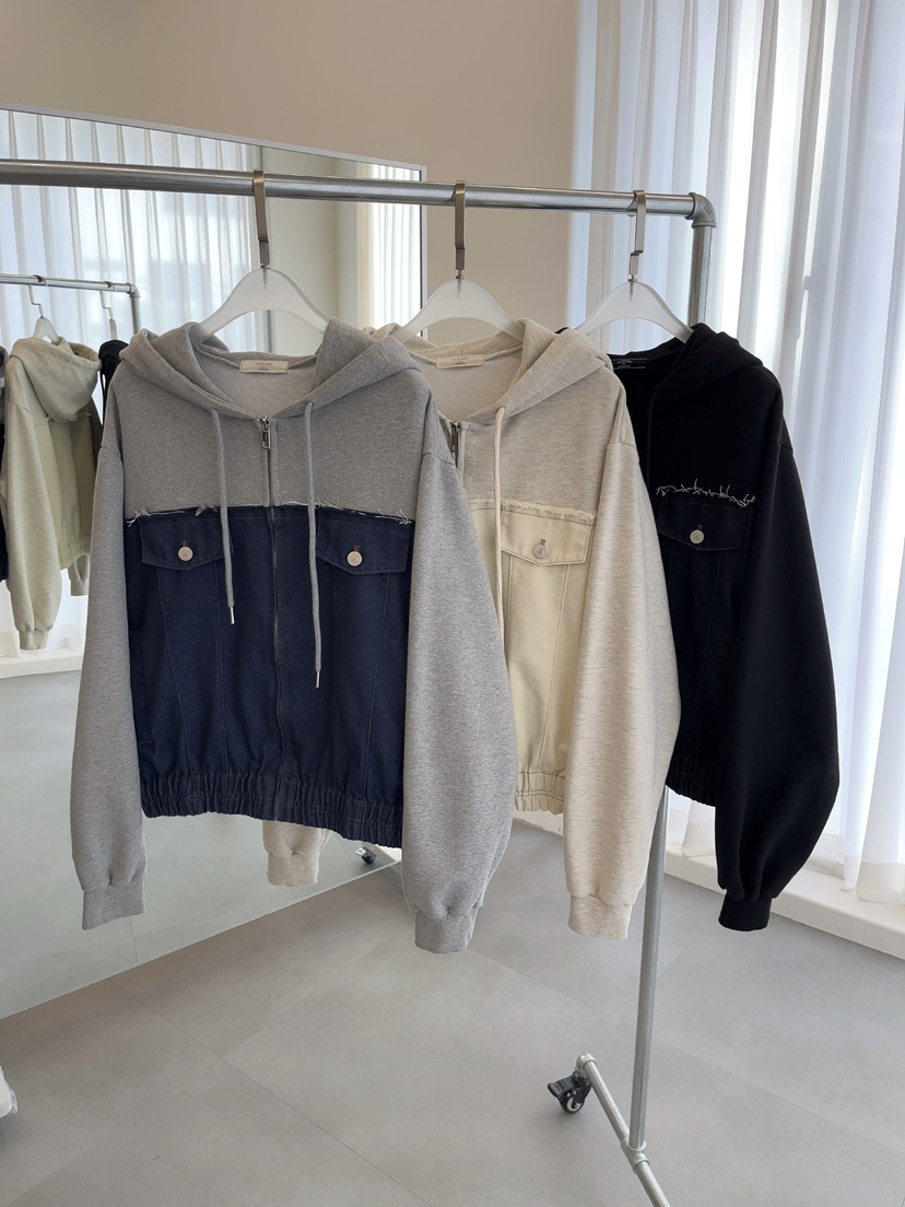 J CRANE-A東大門㊣實拍女裝新品休閑推薦職業夾克連帽拉鏈衫J CRANE夾克