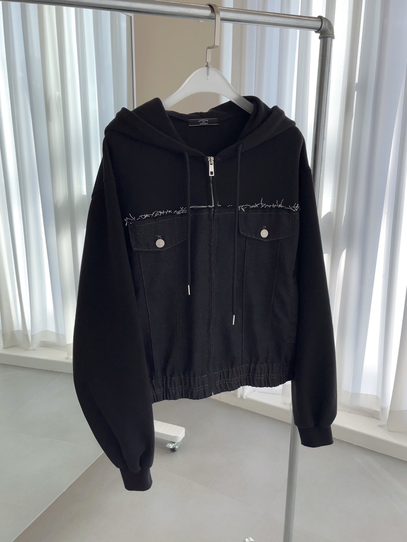 J CRANE-A東大門㊣實拍女裝新品休閑推薦職業夾克連帽拉鏈衫J CRANE夾克圖色3