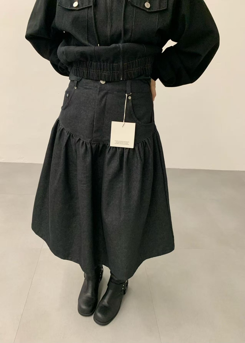 J CRANE-A東大門㊣代購女士新款熱賣推薦人氣休閑長裙褶皺J CRANE長裙