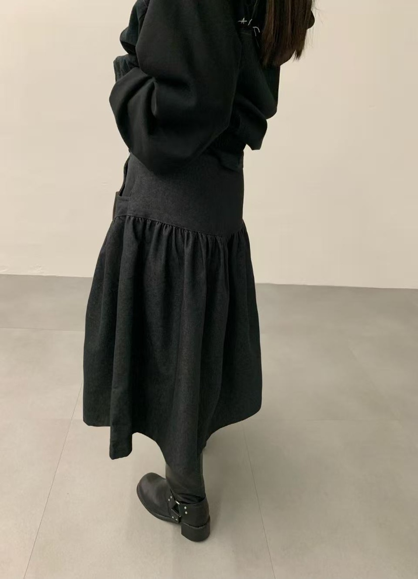 J CRANE-A東大門㊣代購女士新款熱賣推薦人氣休閑長裙褶皺J CRANE長裙