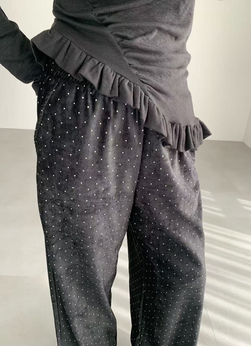 J CRANE-A韓國直郵㊣女裝新品時尚人氣職業25秋冬休閑褲天鵝絨J CRANE休閑褲