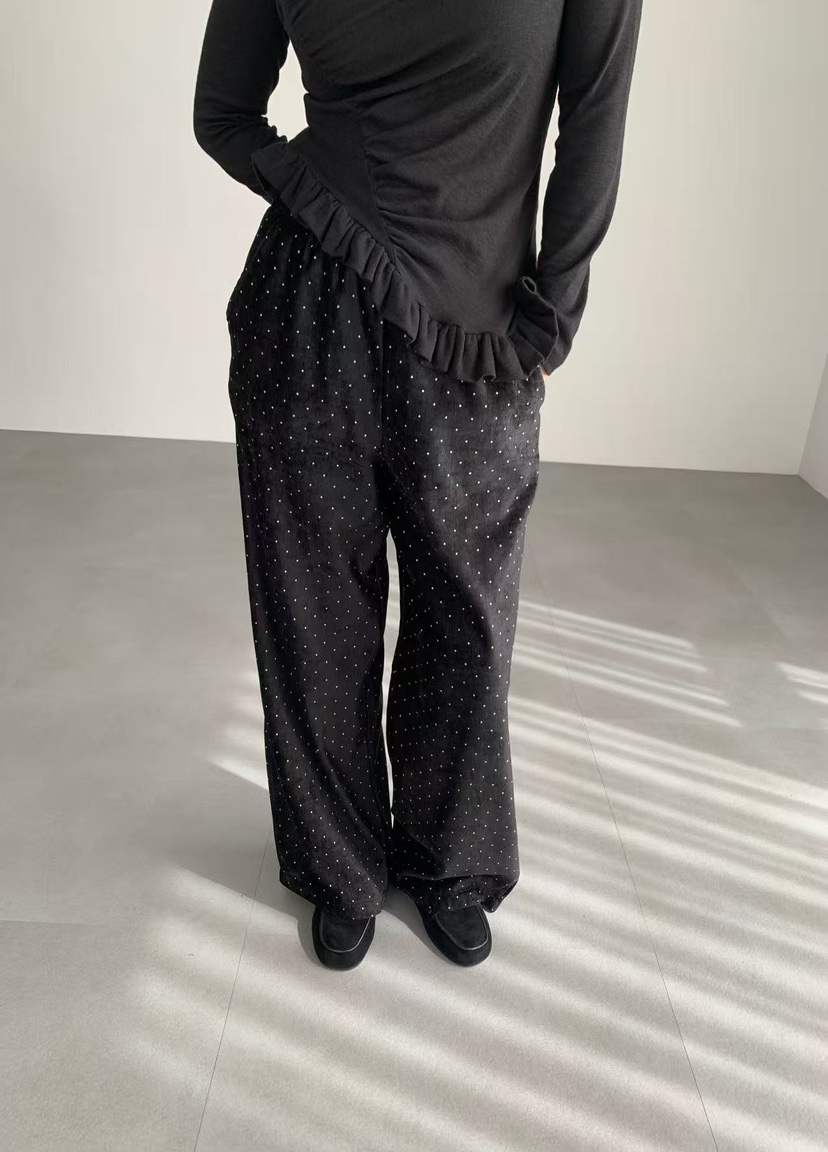 J CRANE-A韓國直郵㊣女裝新品時尚人氣職業25秋冬休閑褲天鵝絨J CRANE休閑褲