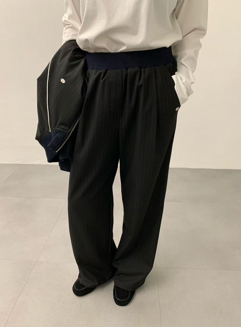 J CRANE-A韓國直郵㊣女士新品25秋冬休閑時尚熱賣休閑褲條紋J CRANE休閑褲