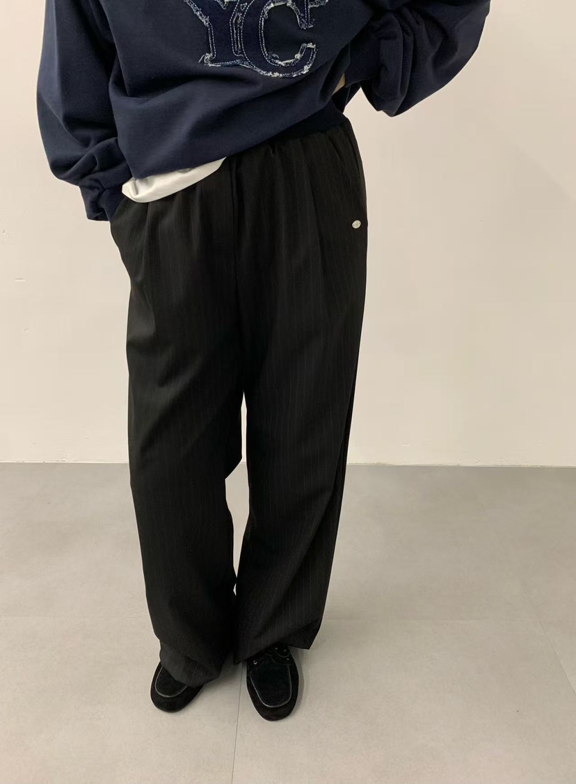 J CRANE-A韓國直郵㊣女士新品25秋冬休閑時尚熱賣休閑褲條紋J CRANE休閑褲