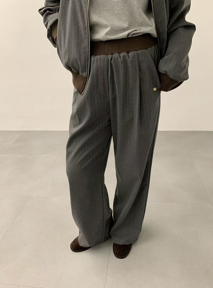 J CRANE-A韓國直郵㊣女士新品25秋冬休閑時尚熱賣休閑褲條紋J CRANE休閑褲