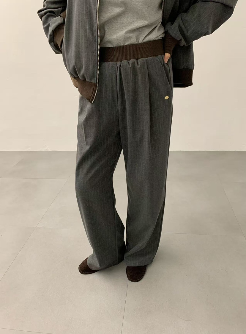 J CRANE-A韓國直郵㊣女士新品25秋冬休閑時尚熱賣休閑褲條紋J CRANE休閑褲