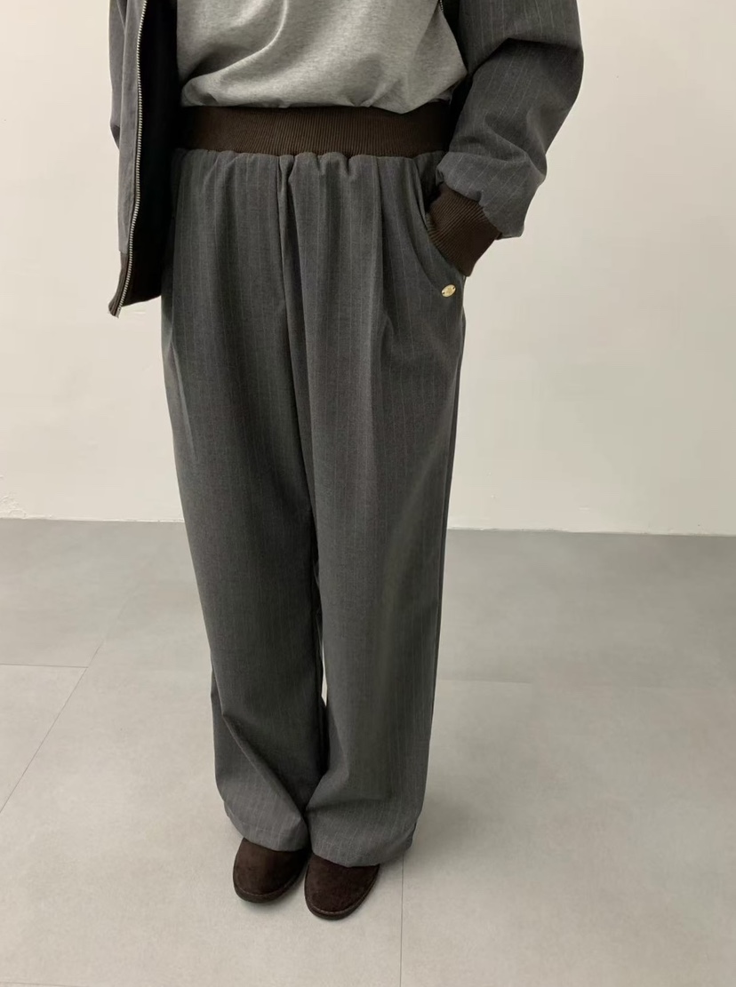 J CRANE-A韓國直郵㊣女士新品25秋冬休閑時尚熱賣休閑褲條紋J CRANE休閑褲圖色1