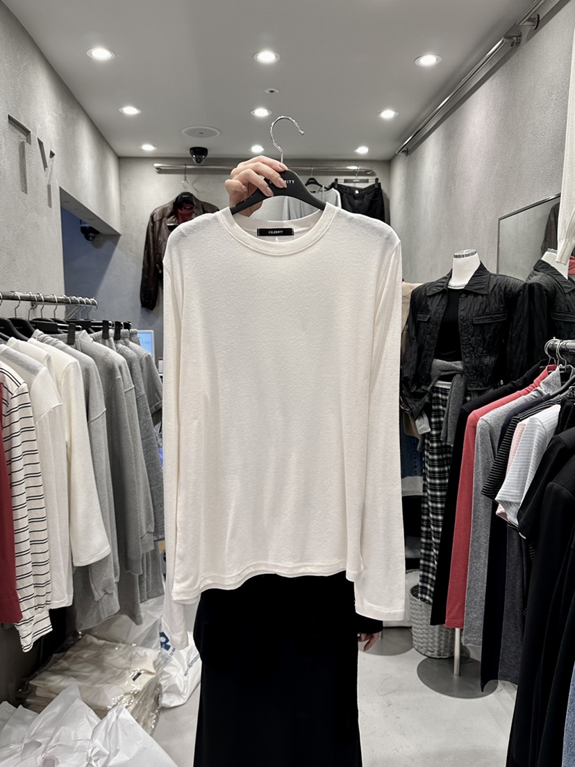 CELEBRITY-A東大門㊣直郵女士新品熱賣休閑時尚25秋冬長袖T恤CELEBRITY-A長袖T恤圖色1
