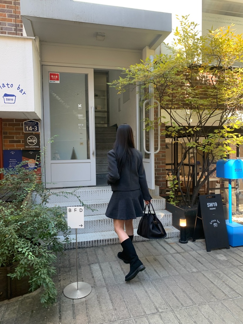 A Flan韓國代購㊣女裝新品25秋冬推薦人氣職業熱賣休閑夾克AFN EDITION夾克