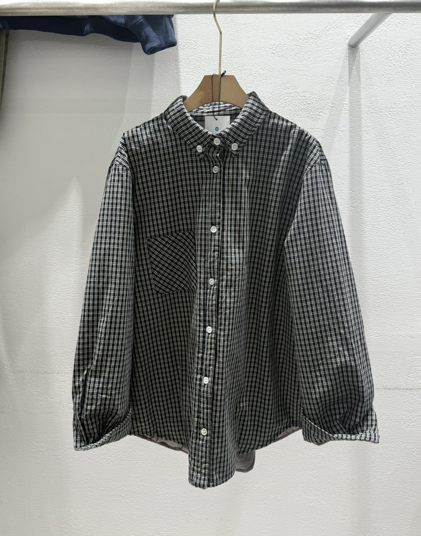 JIMMY韓國代購㊣女裝新款熱賣時尚人氣推薦25秋冬夾克格子棉JIMMY/REMAKE夾克圖色2