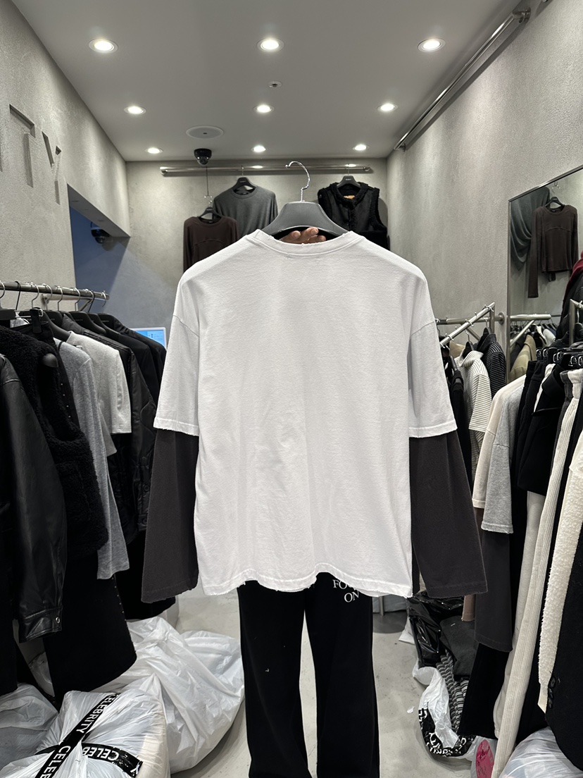 CELEBRITY-A韓國直郵㊣女士新品25秋冬職業推薦長袖T恤假兩件CELEBRITY-A長袖T恤