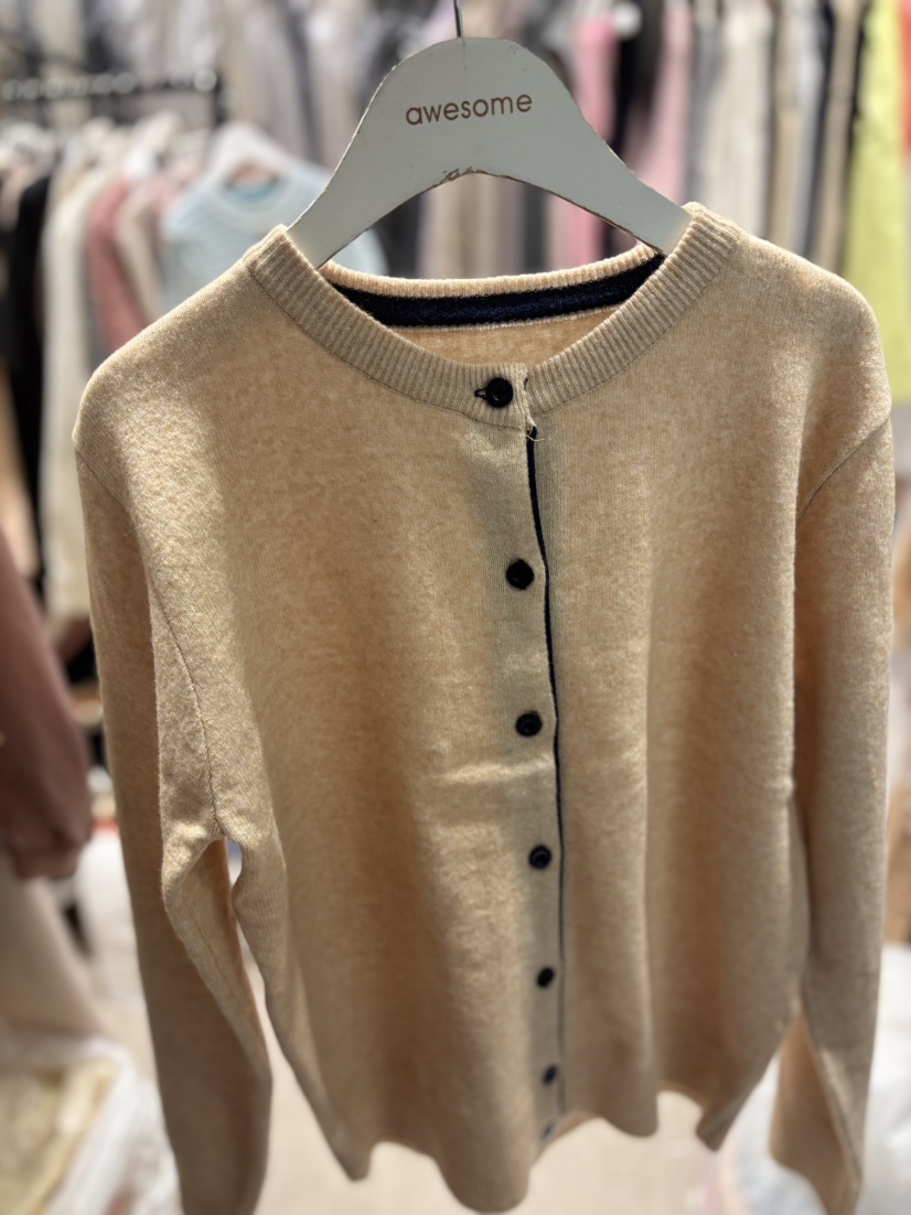 AWESOME-L東大門㊣代購女士新款職業熱賣針織衫羊毛衫雙層AWESOME-L針織衫圖色3