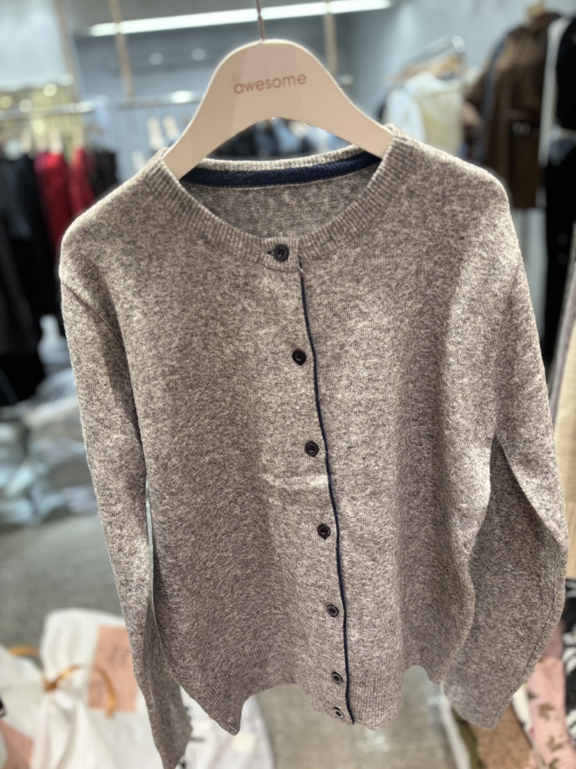 AWESOME-L東大門㊣代購女士新款職業熱賣針織衫羊毛衫雙層AWESOME-L針織衫圖色4