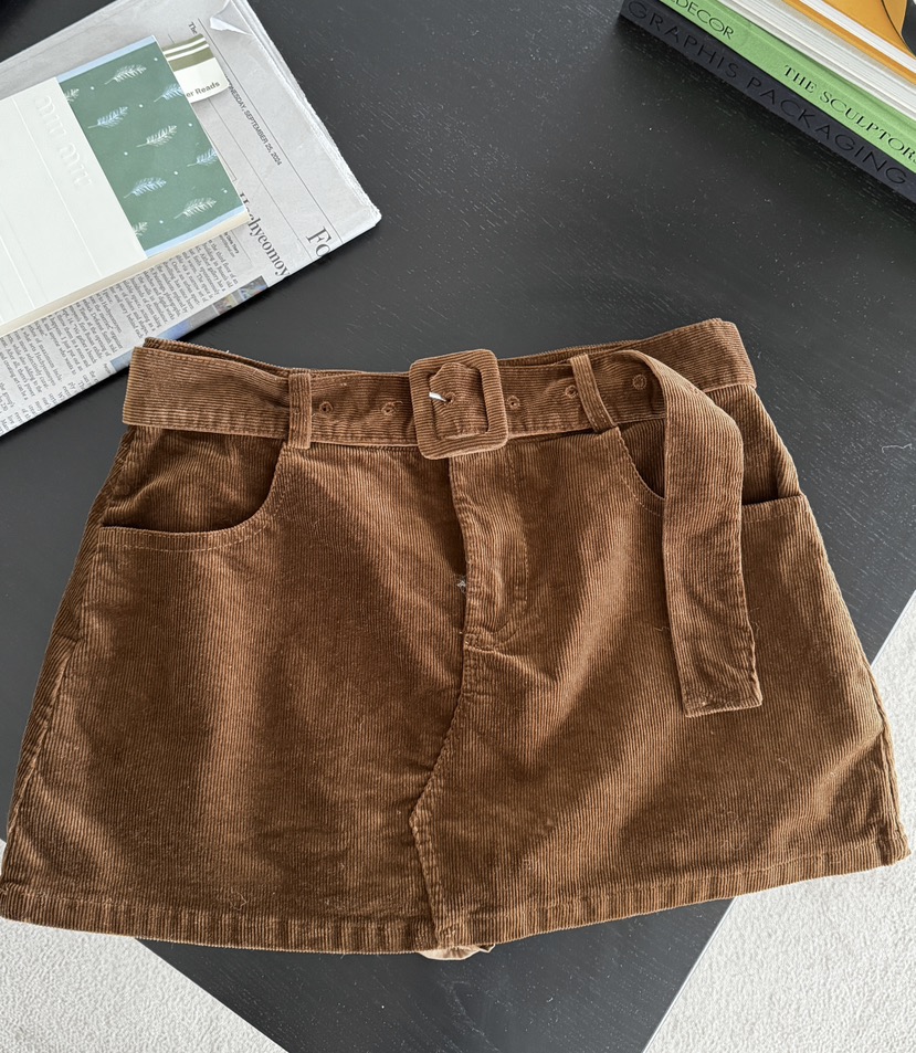 SYMBOL韓國直郵㊣女裝新款職業人氣休閑推薦時尚裙褲含腰帶SYMBOL裙褲