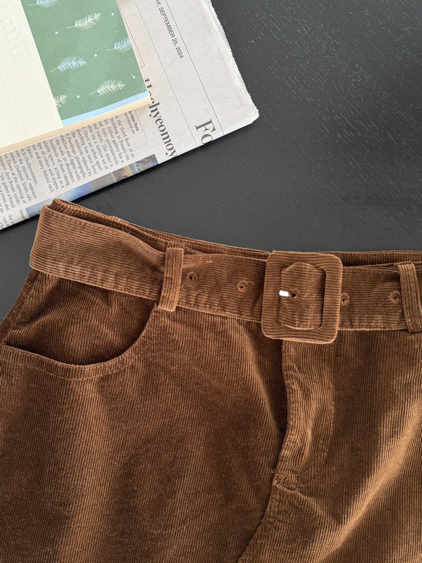 SYMBOL韓國直郵㊣女裝新款職業人氣休閑推薦時尚裙褲含腰帶SYMBOL裙褲