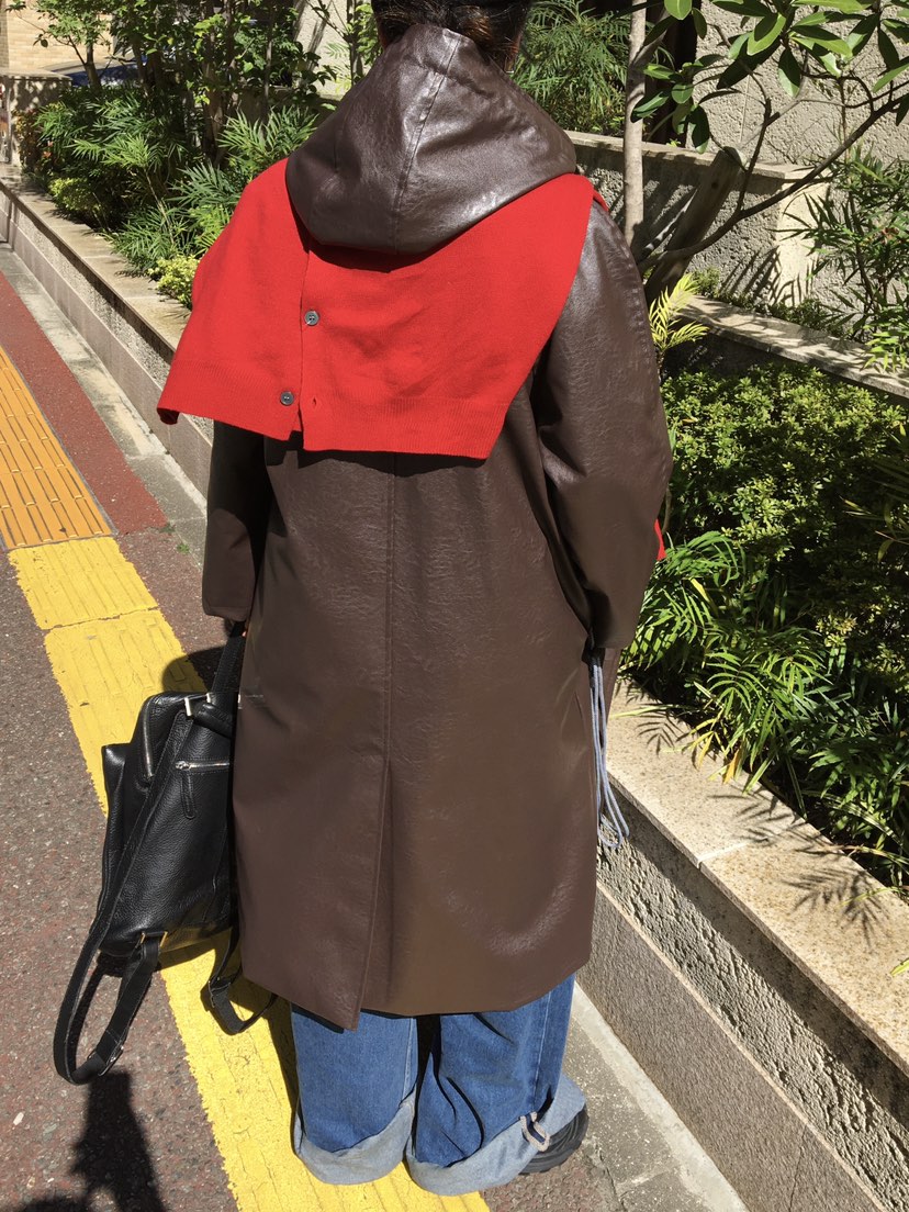 PAIRING東大門㊣直郵女士新品時尚熱賣休閑中長款大衣含帽子PAIRING中長款大衣