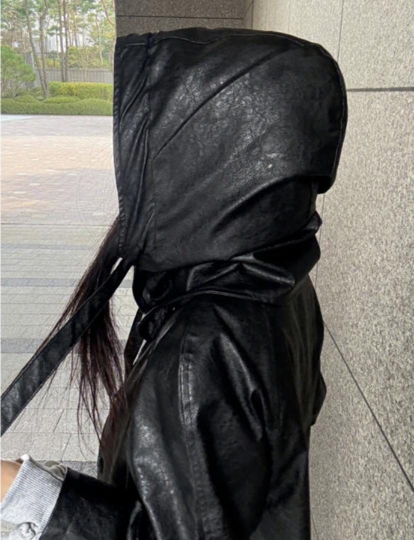 PAIRING東大門㊣直郵女士新品時尚熱賣休閑中長款大衣含帽子PAIRING中長款大衣