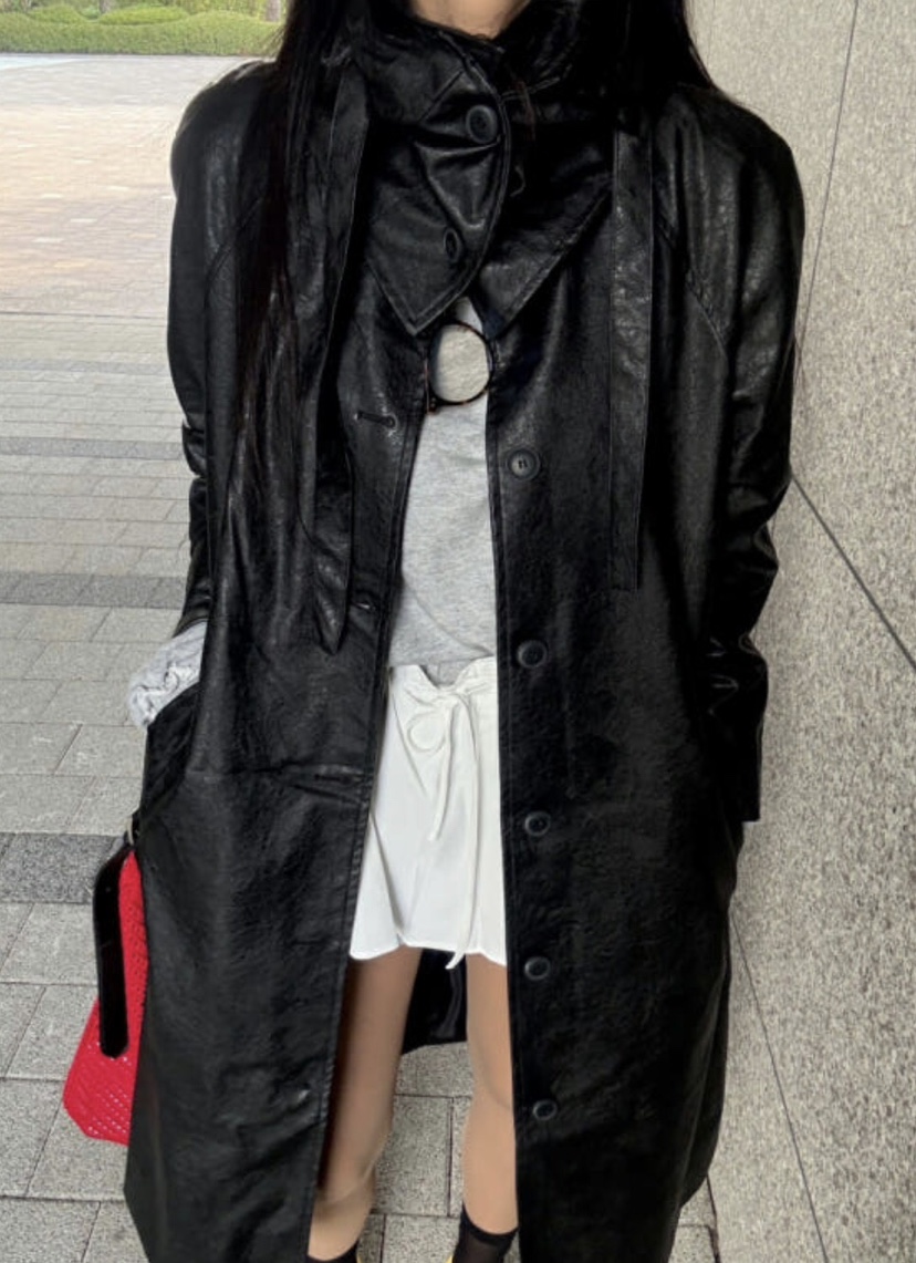 PAIRING東大門㊣直郵女士新品時尚熱賣休閑中長款大衣含帽子PAIRING中長款大衣