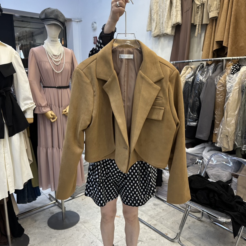 MARIGOLD東大門㊣直郵女士新品時尚人氣推薦25秋冬職業夾克MARIGOLD夾克圖色1