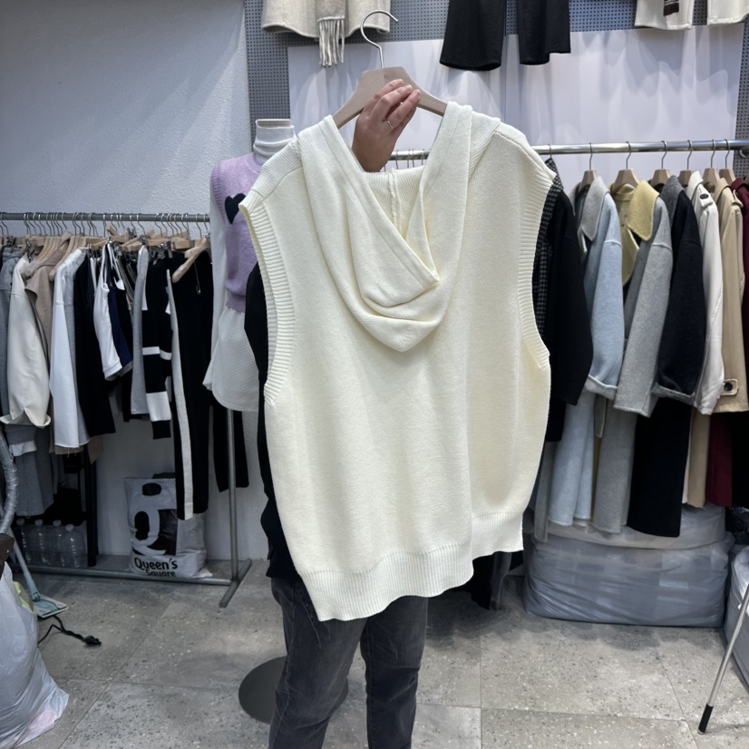 BLOOM韓國代購㊣女士新款休閑時尚職業人氣熱賣推薦馬甲連帽BLOOM-Q馬甲