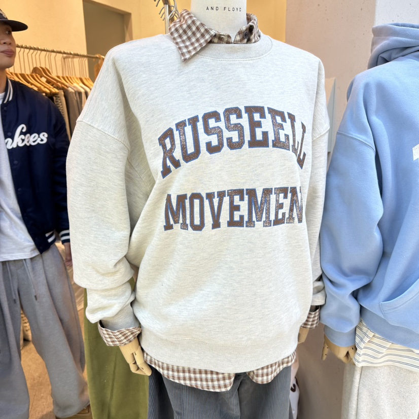 AND FLOYD韓國代購㊣女裝新品休閑人氣職業時尚推薦衛衣加絨stunning and Floyd衛衣圖色1