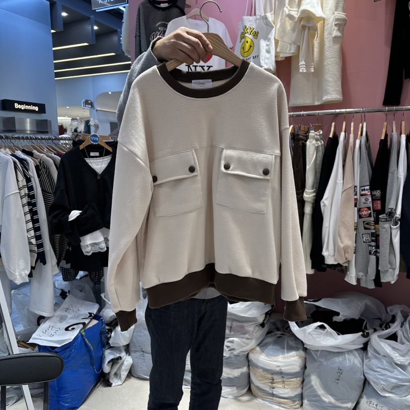 K STORY東大門㊣實拍女士新款25秋冬推薦休閑人氣職業衛衣K STORY衛衣圖色1