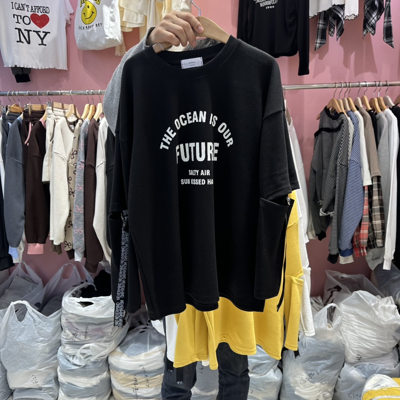 K STORY韓國直郵㊣女士新款推薦休閑職業人氣時尚25秋冬長袖T恤K STORY長袖T恤圖色2