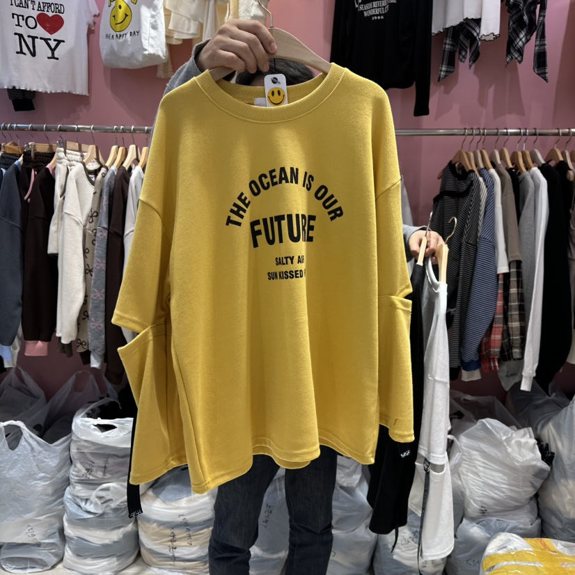 K STORY韓國直郵㊣女士新款推薦休閑職業人氣時尚25秋冬長袖T恤K STORY長袖T恤圖色3