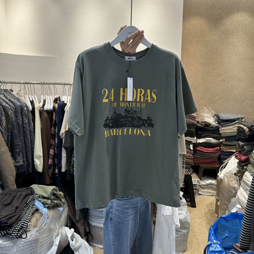 HEIL東大門㊣代購女士新品時尚25秋冬人氣休閑推薦熱賣職業T恤HEILT恤圖色2