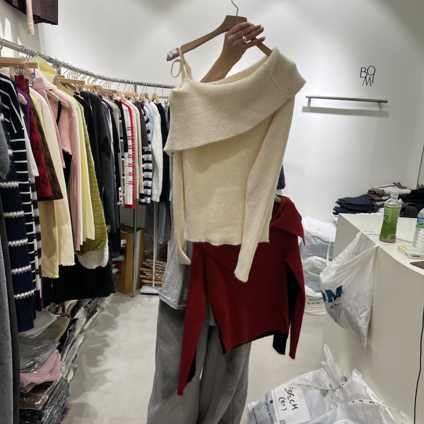 BY BOMI東大門㊣實拍女裝新品時尚休閑推薦職業人氣針織衫BY BOMI針織衫