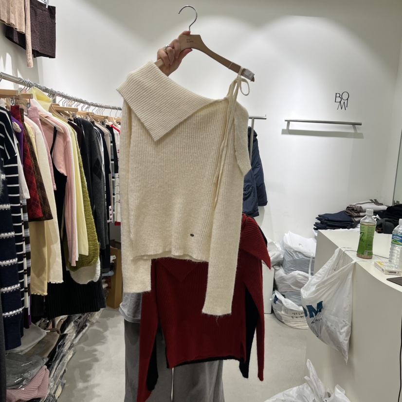 BY BOMI東大門㊣實拍女裝新品時尚休閑推薦職業人氣針織衫BY BOMI針織衫圖色2