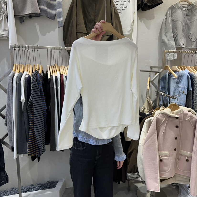 HIPTIQUE東大門㊣代購女裝新款時尚職業休閑熱賣推薦長袖T恤HIPTIQUE長袖T恤