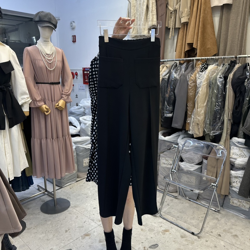 MARIGOLD東大門㊣直郵女士新品25秋冬推薦人氣休閑褲雙口袋MARIGOLD休閑褲圖色2