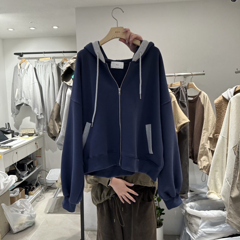 IN KIRA東大門㊣實拍女士新品人氣職業時尚熱賣推薦25秋冬衛衣IN KIRA衛衣圖色3