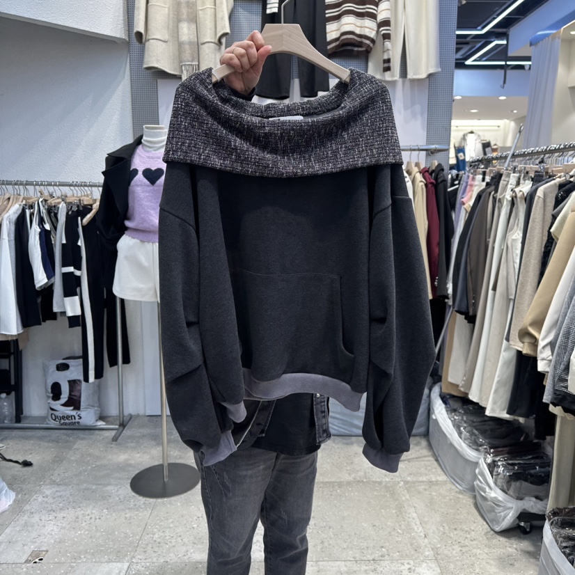 BLOOM東大門㊣實拍女裝新品職業熱賣休閑推薦25秋冬人氣衛衣BLOOM-Q衛衣圖色2