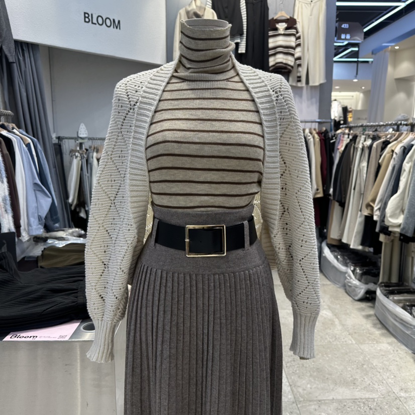 BLOOM韓國直郵㊣女裝新品熱賣推薦休閑職業時尚人氣25秋冬針織衫BLOOM-Q針織衫圖色1