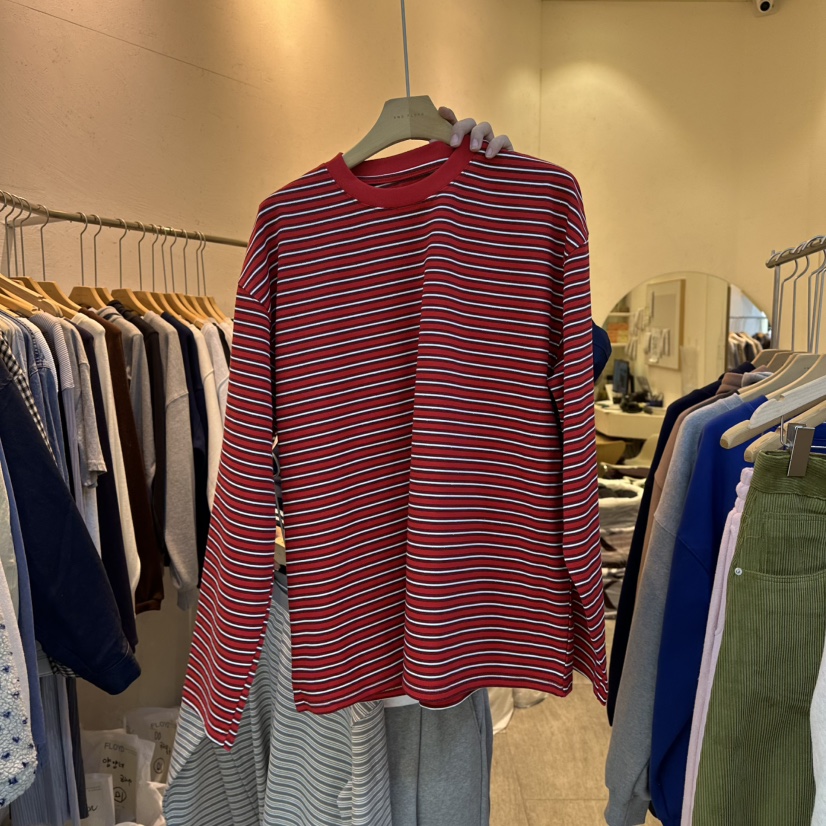 AND FLOYD韓國代購㊣女士新款職業人氣推薦時尚休閑長袖T恤stunning and Floyd長袖T恤圖色2