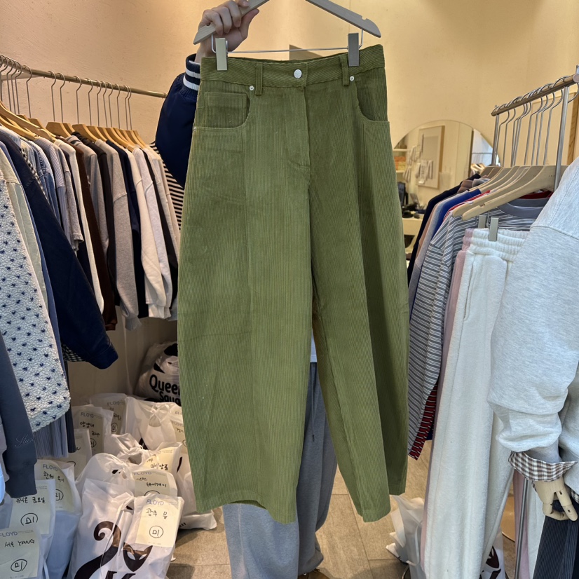 AND FLOYD東大門㊣代購女裝新款推薦熱賣休閑褲燈芯絨燈籠stunning and Floyd休閑褲圖色1